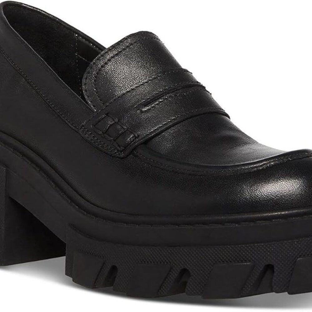 Steve Madden Black Chunky Loafers